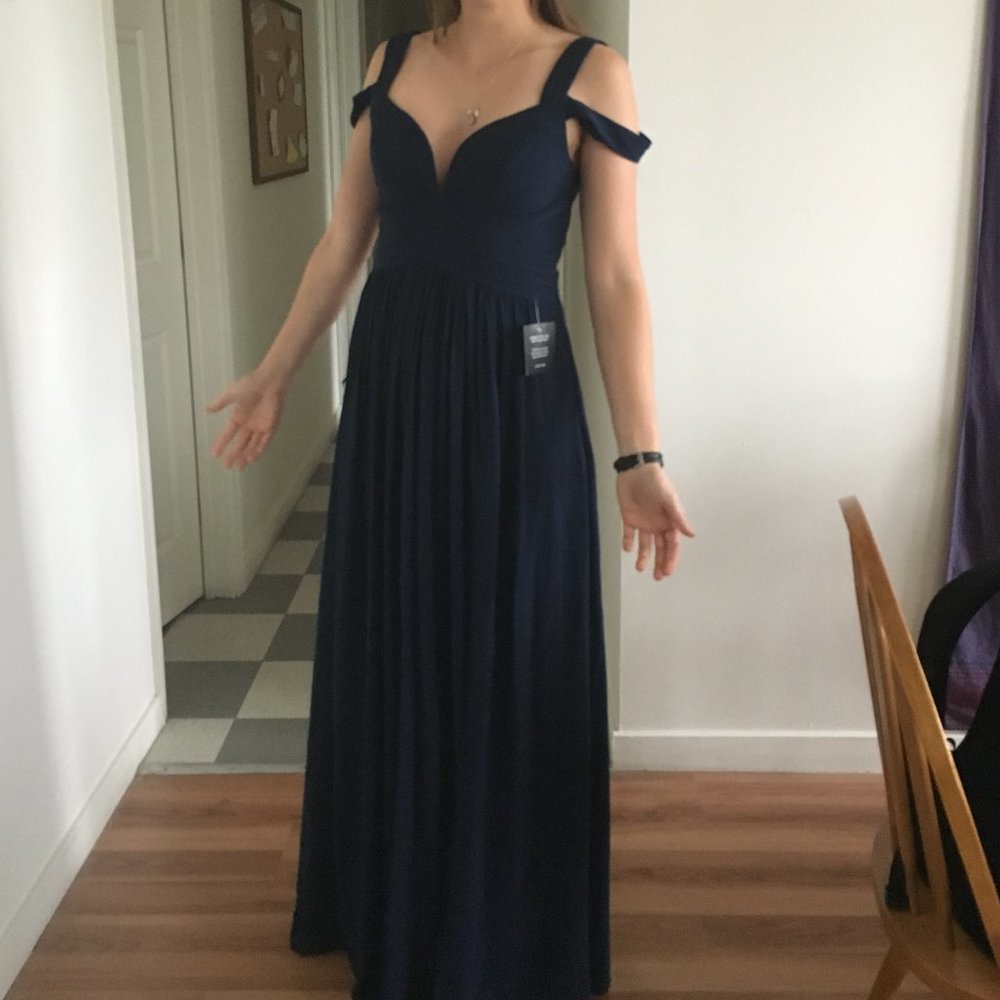 navy blue Lulu's gown